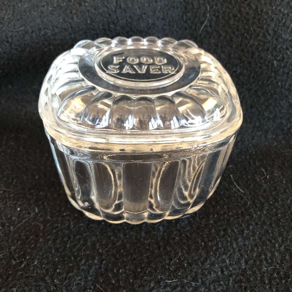 Vintage 1940s Glass Refrigerator Food Saver